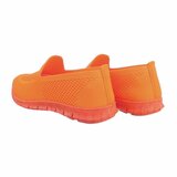 Oranje lage textiel sneaker Nadia._