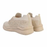 Trendy lage beige textiel sneaker Maud._