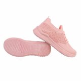 Trendy lage rose textiel sneaker Maud._