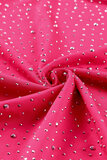 Rose bodysuit met strass._