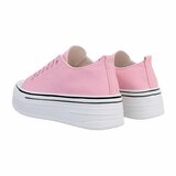 Trendy lage rose textiel sneaker Josie._