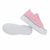 Trendy lage rose textiel sneaker Josie._