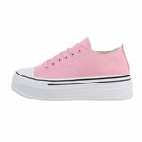 Trendy lage rose textiel sneaker Josie._