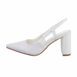 Witte slingback pump Annebeth._