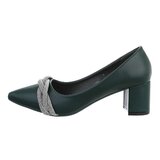 Donker groene pump Miko._