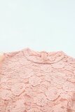 Oud rose kanten crochet mini jurk._