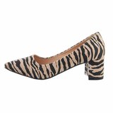 Klassieke daimen pump met zebraprint  Jadey._