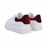 Lage witte-bordeaux sneaker Arife._