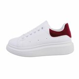 Lage witte-bordeaux sneaker Arife._