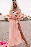 Rose maxi strand cover up._