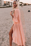 Rose maxi strand cover up._