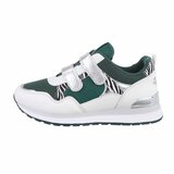 Groene mix lage mix sneaker Mary._