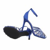 Sandales hautes bleues Evelien._