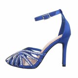 Sandales hautes bleues Evelien._
