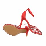 Sandales hautes rouges Evelien._