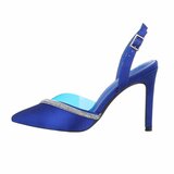 Blauwe slingback pump Dinie._