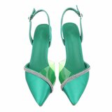 Groene slingback pump Dinie._