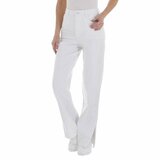 Modieuze witte straight leg jeans._