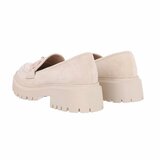 Beige daimen mocassin Albertine._