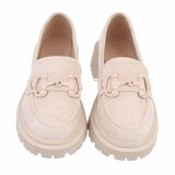 Beige daimen mocassin Albertine._