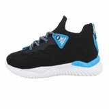 Lage zwart-blauwe sportieve textiel sneaker Aleksia_