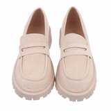 Beige daimen mocassin Everine._