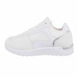 Lage witte mixed  sneaker Miranda._