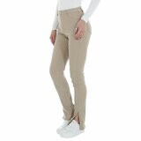 Modieuze beige straight leg jeans._