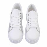 Lage witte mixed  sneaker Ameera._