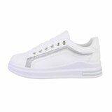 Lage witte mixed  sneaker Ameera._