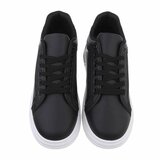 Lage zwarte mixed sneaker Ameera._