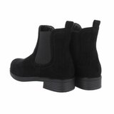 Zwarte lage daimen Chelsea boot Martina._