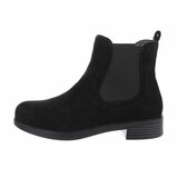 Zwarte lage daimen Chelsea boot Martina._