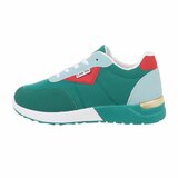 Lage groene sneaker Inez_