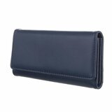 Portemonnaie rectangulaire bleu foncé_