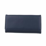Portemonnaie rectangulaire bleu foncé_