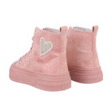 Rose hoge textiel sneaker Noa._