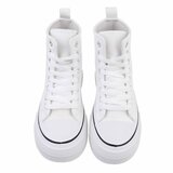 Witte hoge vegan leather sneaker Jamila_