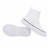 Witte hoge vegan leather sneaker Jamila_