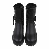 Zwarte mixed boot Stanzi_