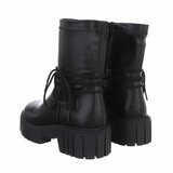 Zwarte mixed boot Stanzi_