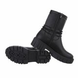 Zwarte mixed boot Stanzi_