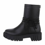 Zwarte mixed boot Stanzi_