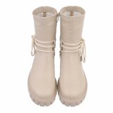 Beige mixed boot Stanzi_