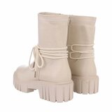 Beige mixed boot Stanzi_