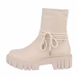 Beige mixed boot Stanzi_