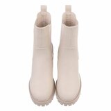 Beige high heel enkellaarsje Nieke_