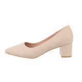 Beige suede pump Arike_