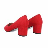 Rode suede pump Arike_