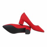 Rode suede pump Arike_